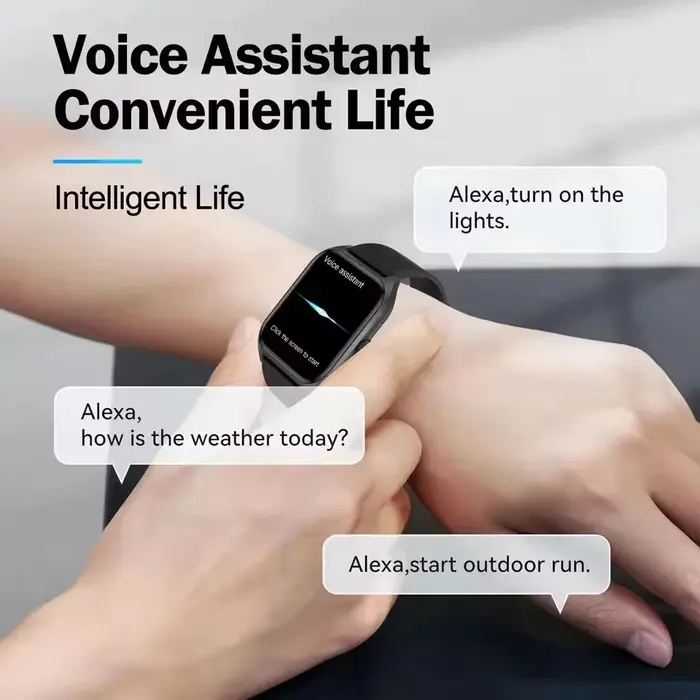 Nouvelle montre intelligente 2026, écran HD 2,01", appels Bluetooth, moniteur de fréquence cardiaque et d'oxygène sanguin, cadeau de fitness pour hommes et femmes