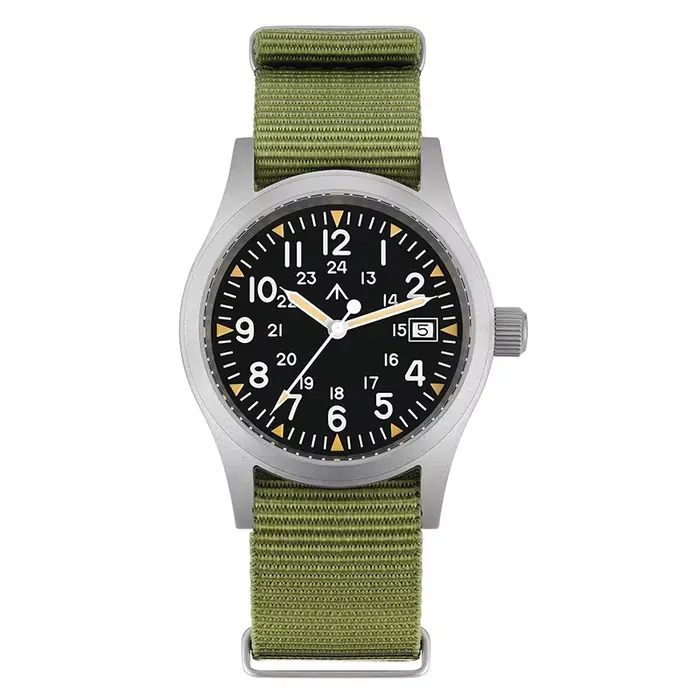 Militado ML05 38mm montre à Quartz mis5 2035/Ronda 515 mouvement montres bombé saphir cristal lumineux 100m