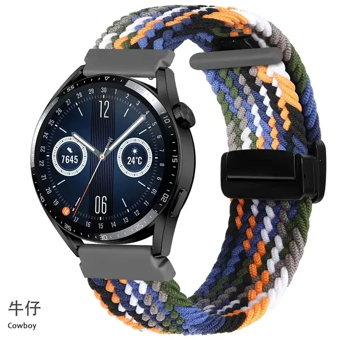 Bracelet à boucle tressée pour Suunto Race/Bande de montre intelligente verticale