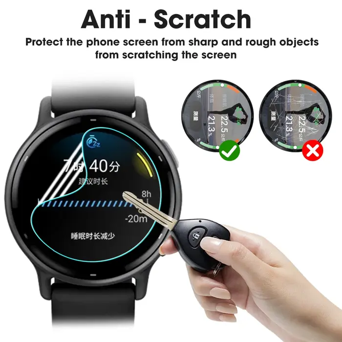 1-10 pièces Film de protection transparent souple pour Garmin Vivoactive 5 6 sport SmartWatch