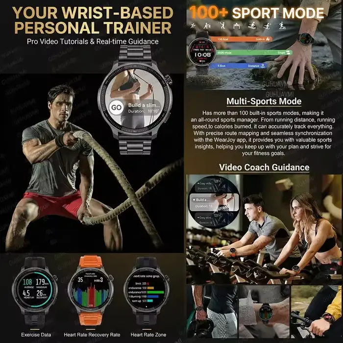 Nouvelle montre connectée GPS 2026 avec cartes hors ligne pour sports de plein air