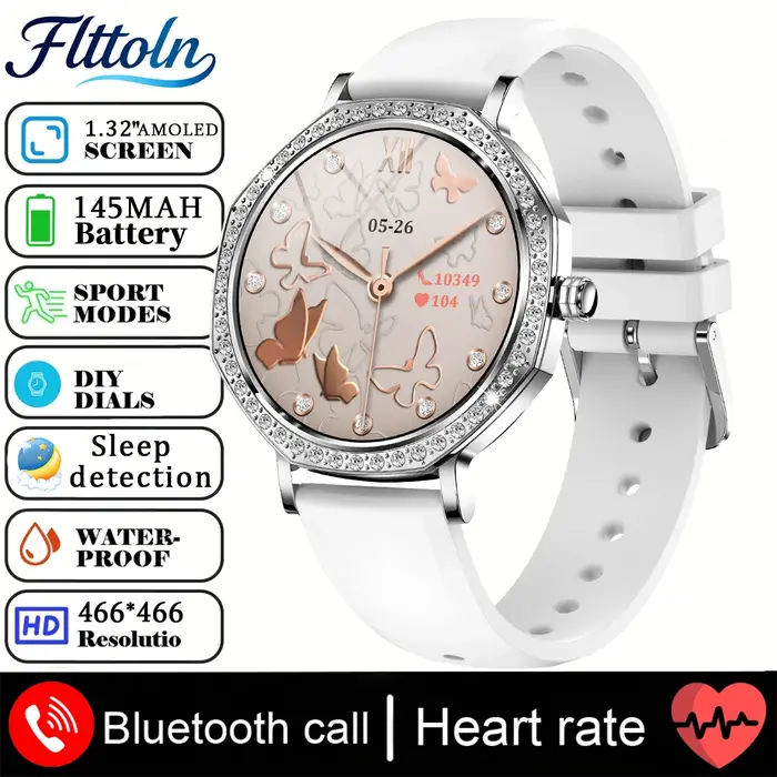 Montre connectée pour femmes, nouvelle mode, écran AMOLED HD, appel Bluetooth, étanche IP68, adaptée
