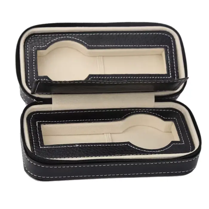 Boîtes de rangement pour montres portables, 6/10/12 compartiments, organisateur avec fermeture éclai