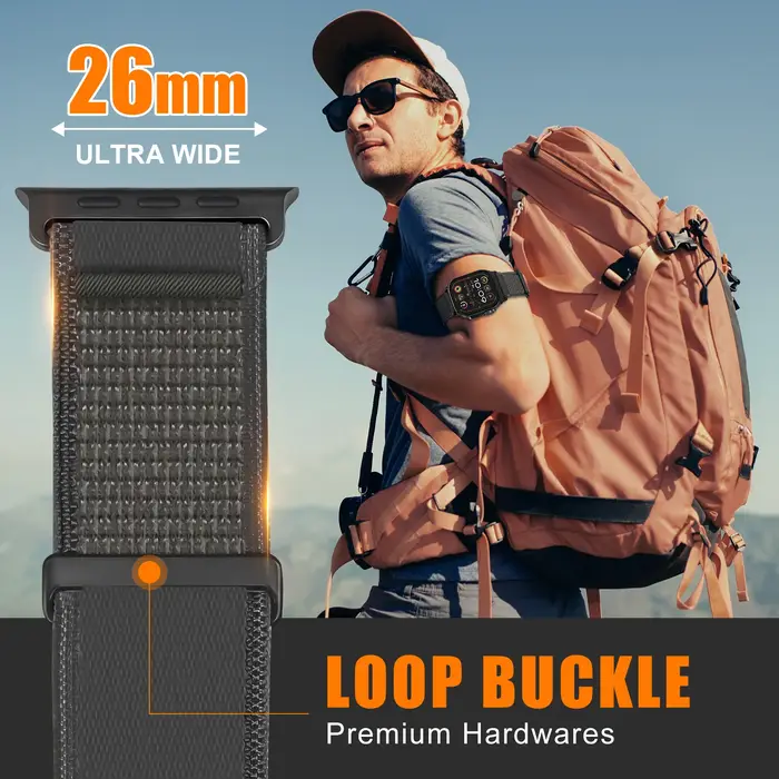Boucle de sentier pour Bracelet de montre Apple Ultra 2 49mm 44mm 40 41 45 38mm