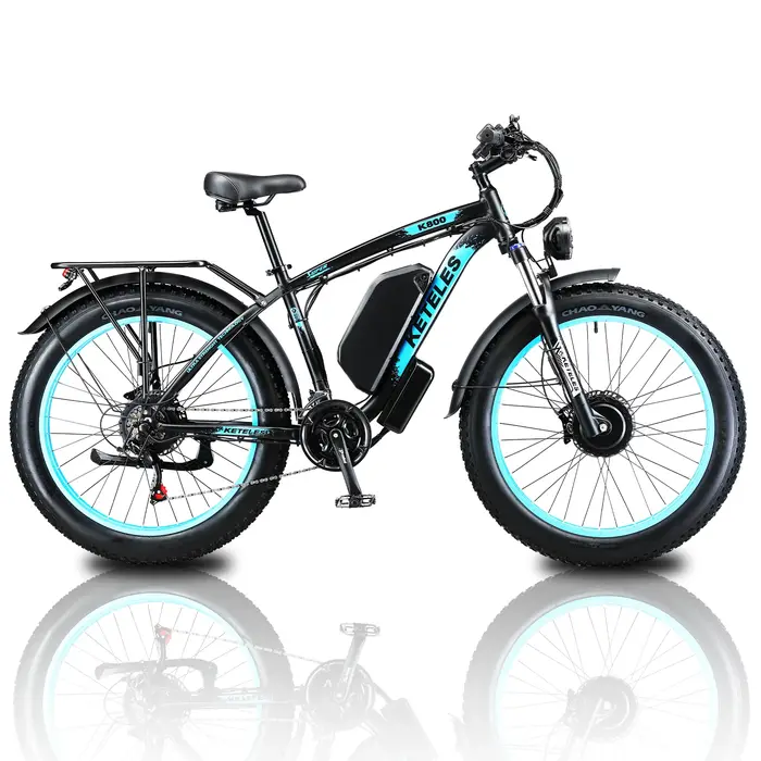 EllTELES-Vélo Électrique Hybride à Moteur K800 de 2000W pour Adulte, Bicyclette de Montagne de Neige