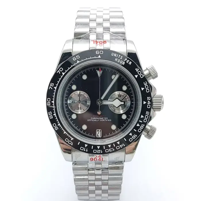 Mode 39.5MM montre à Quartz VK64 chronographe