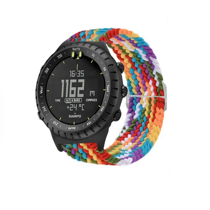 Bracelet à boucle en nylon pour montre intelligente Suunto Core, bracelet de montre, tissage tressé, bracelet élastique, accessoires Correa
