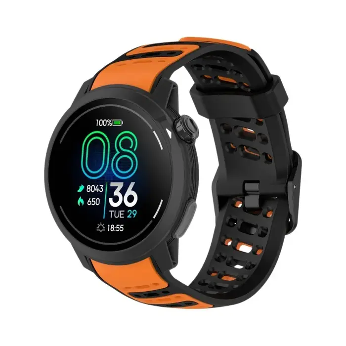 Bracelet en Silicone bicolore de 22mm pour Coros Pace Pro