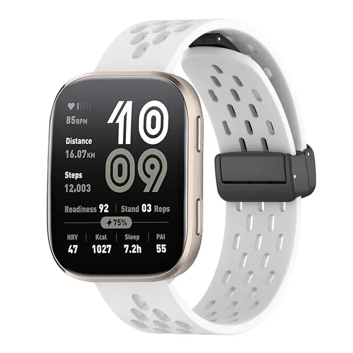 Bracelet magnétique pour Amazfit bip Max 6/Active 3 2/T-Rex 3 Pro/Balance2/helio, Bracelet de Sport 