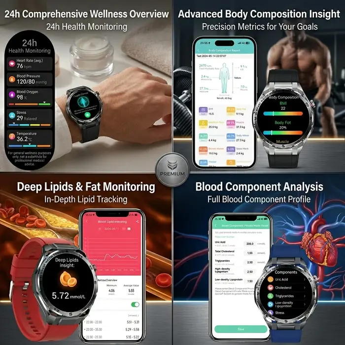 Nouvelle Montre Connectée IA 2026 pour la Santé : Suivi des Lipides Sanguins