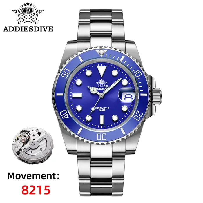 ADDIESDIVE montre automatique de luxe pour hommes 8215