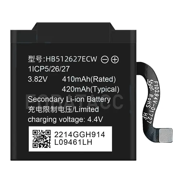 Batterie de montre intelligente 100 % neuve pour Huawei Watch 1/2/2 Pro/GT 46 mm/Magic 1/GT2 46 mm/GT3 42 mm/GT4 46 mm/GS3 + Outils gratuits