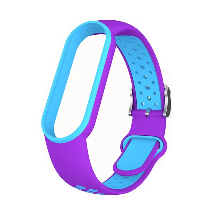 Ceinture en silicone bicolore pour Xiaomi Mi Band 5 et 6
