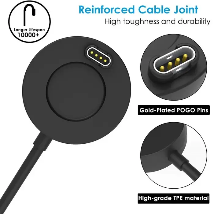 Câble de chargeur pour montre connectée Garmin Forerunner 165 265 255 965 955 245 158 55 Venu 2 Plus Tactix 7 Pro Swim 2