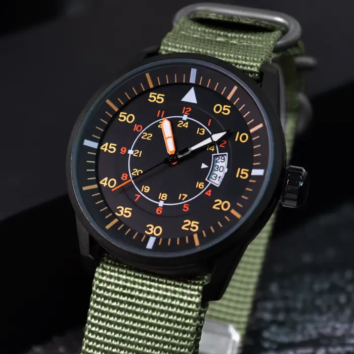 ADDIESDIVE nouvelle montre à Quartz JD1508 pour hommes sport Hardlex cadran fenêtre 50M étanche montres bracelet en Nylon Relogio Masculino