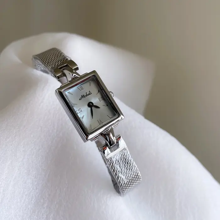 Ice Blue Premium Sense carré bracelet en acier montre femmes lieu de travail filles dames montres