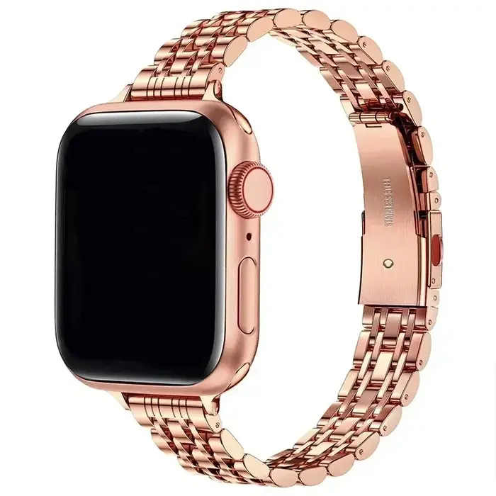 Bracelet en métal pour Apple Watch série 10 9 8 7 6 5 4 3 bandes Ultra 2 49mm 42mm 46mm 45mm 41mm 44 40 IWatch Bracelet en acier inoxydable