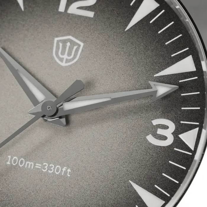 Watchdives WD0006 nouveau japon VH31 montres à Quartz gris 100M étanche saphir miroir lumineux 316L acier 38mm