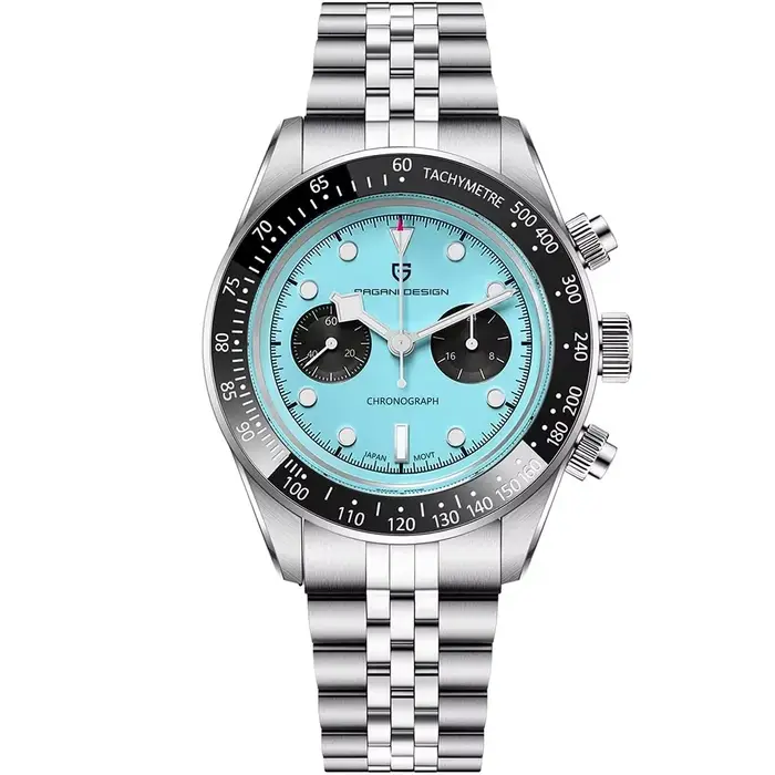 Nouvelle Montre Homme PAGANI DESIGN Panda 2026, Montre à Quartz Vert Fluorescent, Chronographe Sport