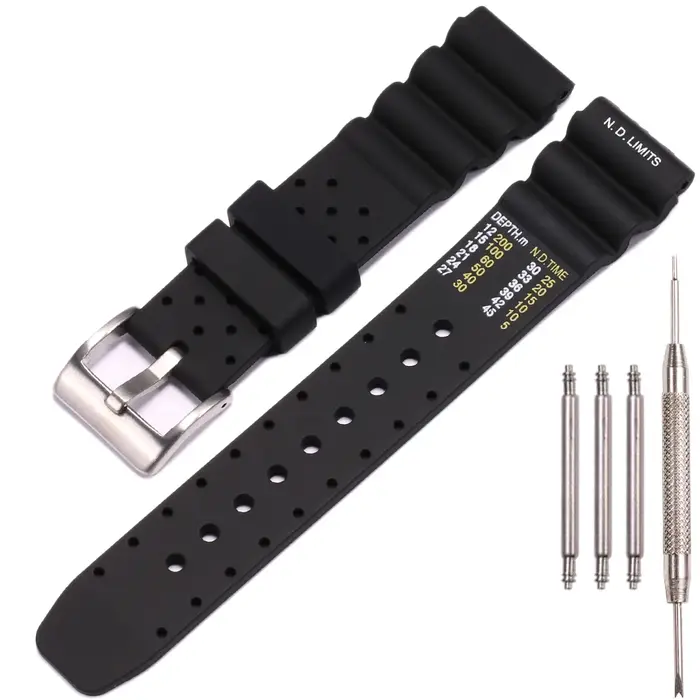 Accessoires de montre Bracelet en résine 20/22/24mm adapté pour Citizen promaster nd limites