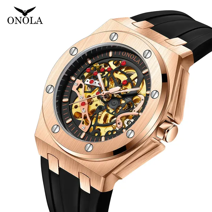ONOLA montre haut de gamme sport de luxe hommes montre-bracelet étanche automatique montres mécaniques Relogio Masculino