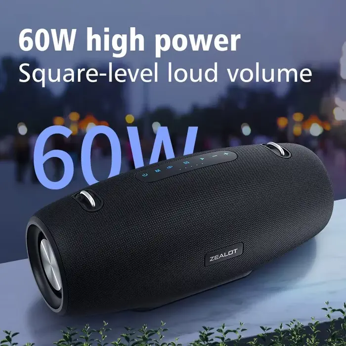 ZEALOT-S67 60W haut-parleur Bluetooth Portable haut-parleur de fête en plein air grand haut-parleur