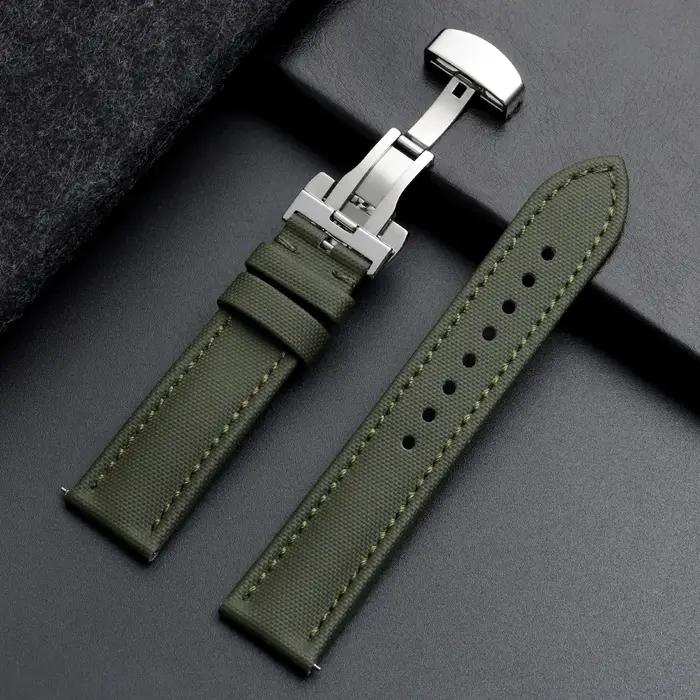 Bracelet de montre en toile de voile premium 18mm 19mm 21mm 20mm 22mm pour Blancpain