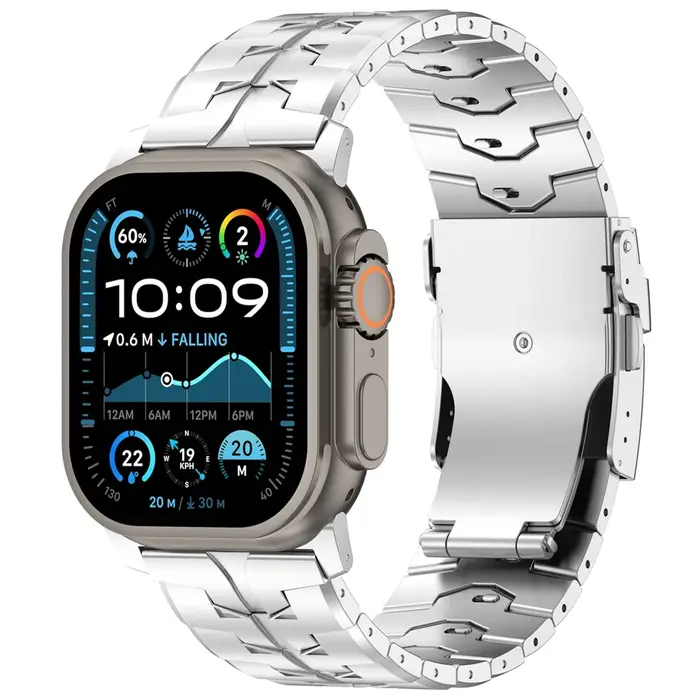 Bracelets de montre en titane pour Apple Watch Ultra 3/2/1 (49 mm), Series 11/10 (46 mm), 45 mm, 44