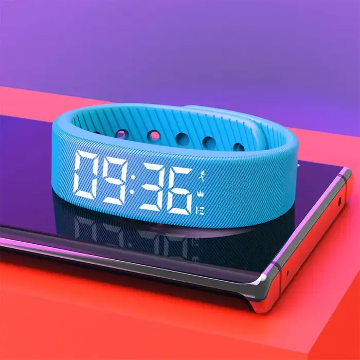 Bracelet intelligent LED numérique étanche horloge intelligente Smartband avec podomètre en cours d'exécution moniteur