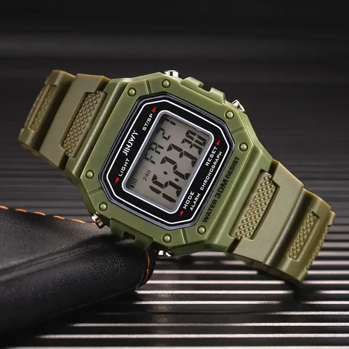 Mode hommes montre numérique militaire résistant à l'eau Sport montres marque de luxe armée