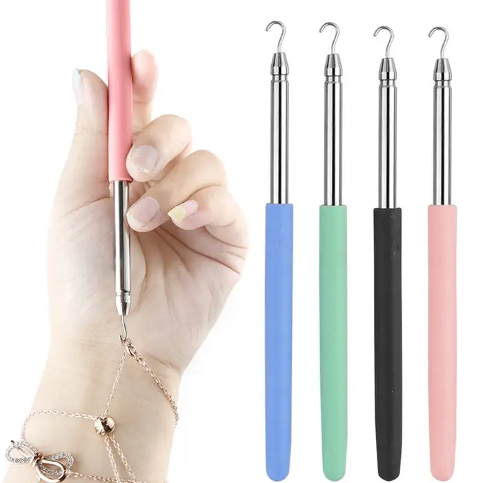 Outil d'aide pour la fermeture des bracelets, 1 pièce, pince de fixation pour bijoux, accessoire de pose rapide