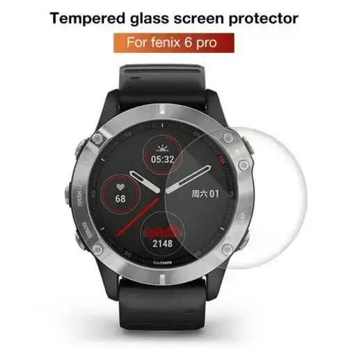 Protecteur d'écran en verre pour montre intelligente Garmin