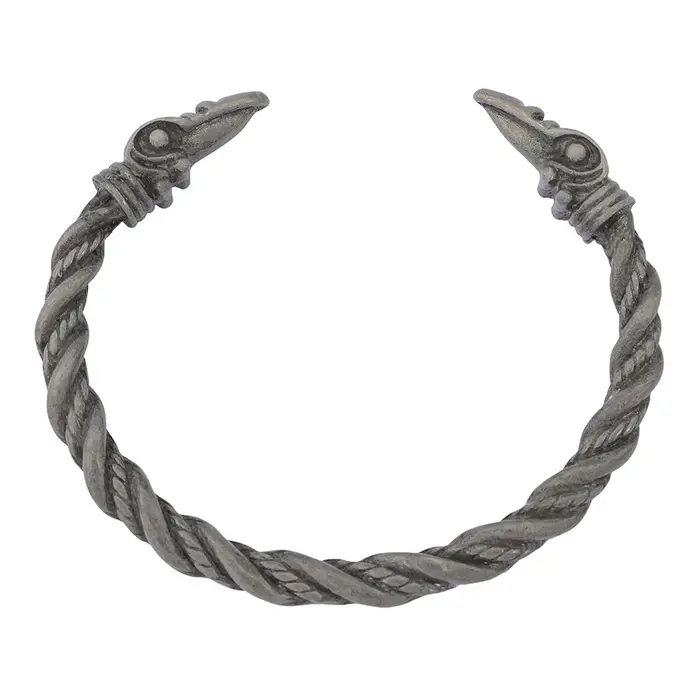 Bracelet manchette pour homme sur le thème du corbeau viking nordique - Bijou élégant inspiré de la mythologie