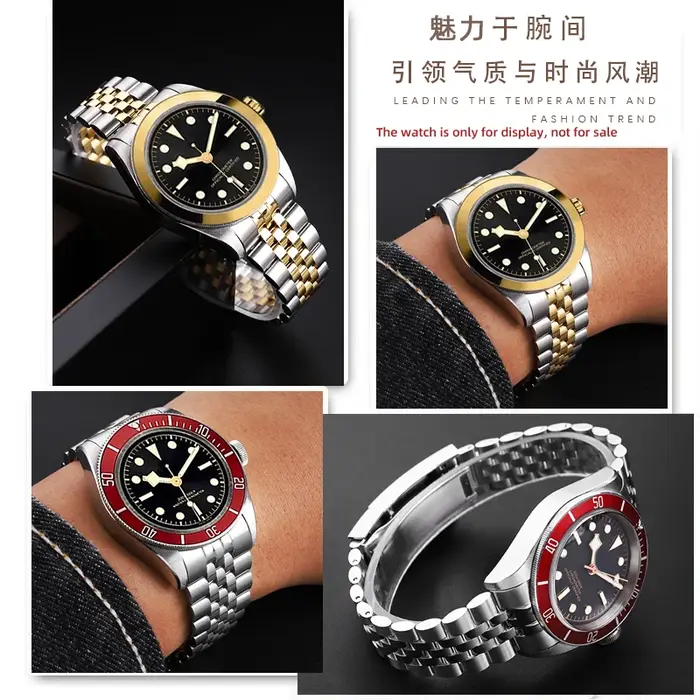 Bracelet de montre Jubilee en acier inoxydable