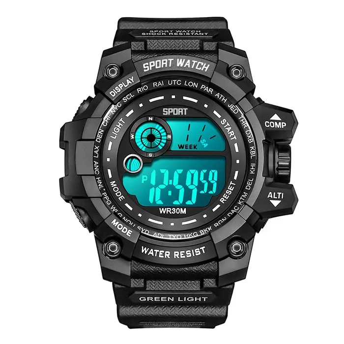 Montres numériques LED pour hommes, lumineuses, à la mode, étanches, pour hommes, date, horloge militaire, nouvelle collection