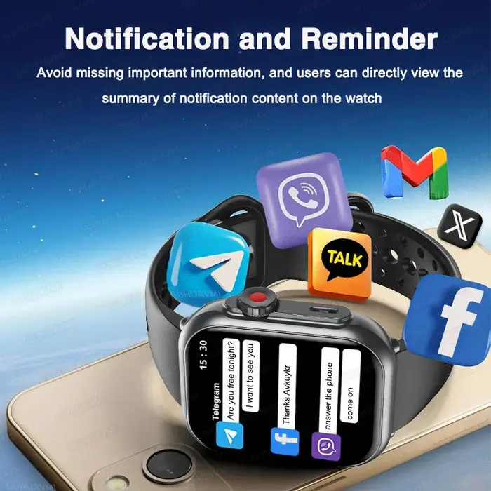 Pour montre IOS Ultra 2 SE hommes femmes Bracelet intelligent 1000mAh batterie GPS AMOLED affichage Bluetooth appel