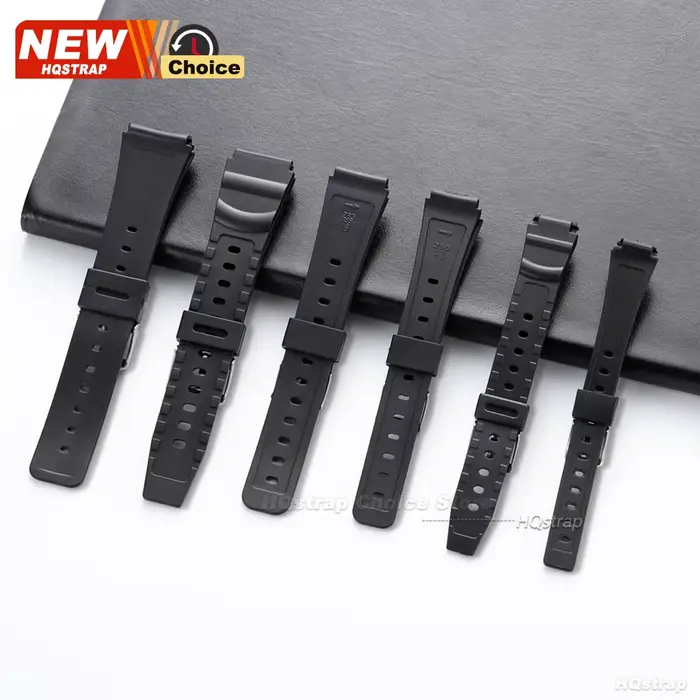 12/14/16/18/20/22mm Bracelet en caoutchouc pour Casio