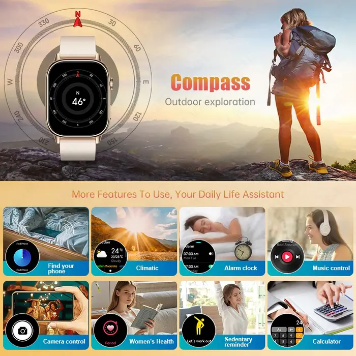 Montre connectée GPS LIGE pour femmes
