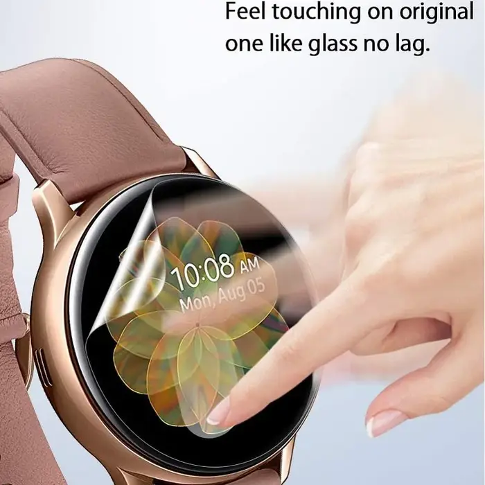 Protecteur d'écran souple en Hydrogel TPU, 500 pièces, pour montre intelligente, diamètre 35mm 34mm