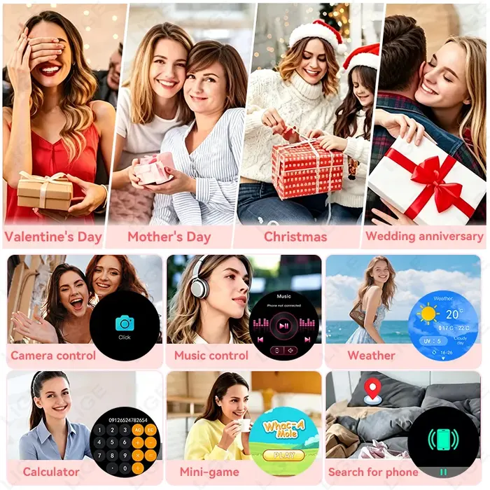 Montre connectée LIGE 2026 pour femme