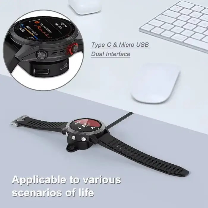 Adaptateur de chargeur pour montre Garmin Forerunner 265 965 245 955 255s Venu 3 S SQ2