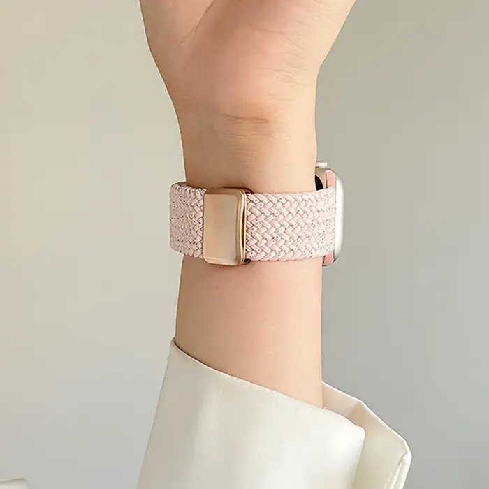 Bracelet tressé réglable pour Apple Watch, compatible avec les tailles 40, 44, 46 mm, 42, 49, 45, 41