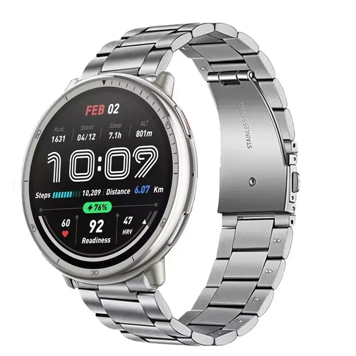 Bracelet en acier inoxydable pour Amazfit Active 2