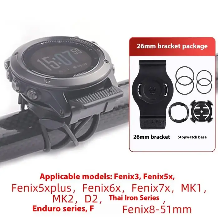 Garmin montre à ajustement rapide avec support de vélo quart de tour pour supports de compteur de vitesse