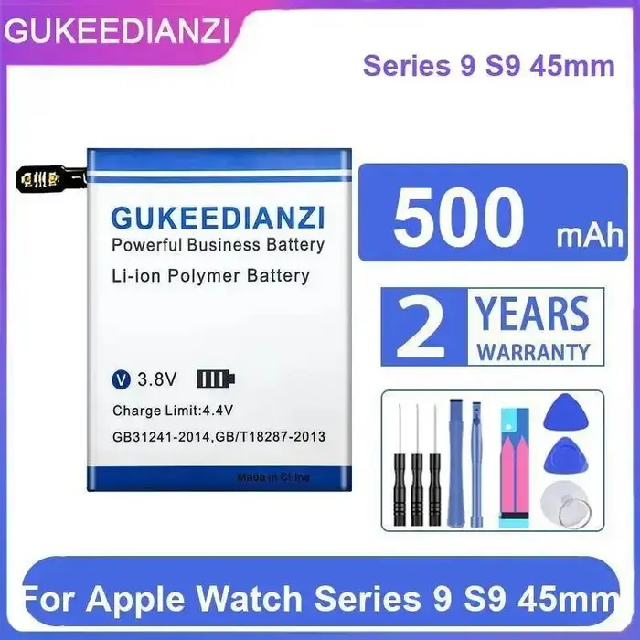 Batterie Ultra GPS 300-700 mAh pour Apple Watch Series 41MM 44MM 45MM SE SE2 1 2 3 4 5 6 7 8 9 40MM LTE 38MM 42MM