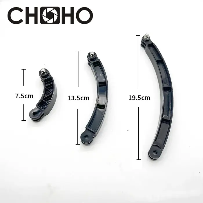 Pour Gopro 13 accessoires auto-Selfie bâton casque bras Extension incurvée 3 voies