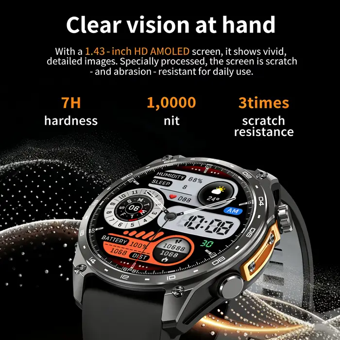 Montre connectée GPS HD300Pro pour activités sportives en extérieur