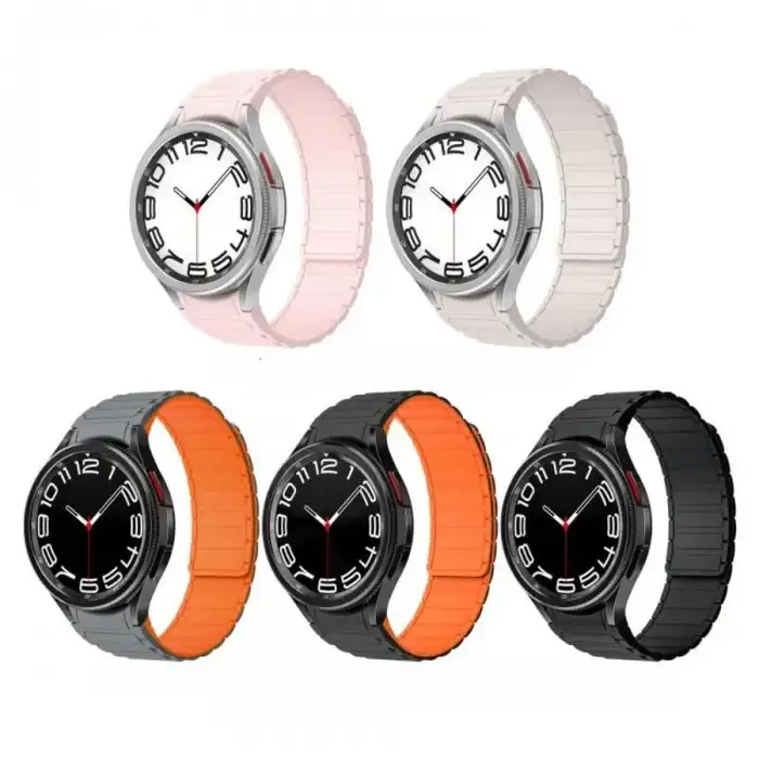 Bracelet en Silicone pour Samsung Galaxy Watch 7/6/5/4 40mm 44mm 4 6 classique 42mm 46mm 47mm 43mm