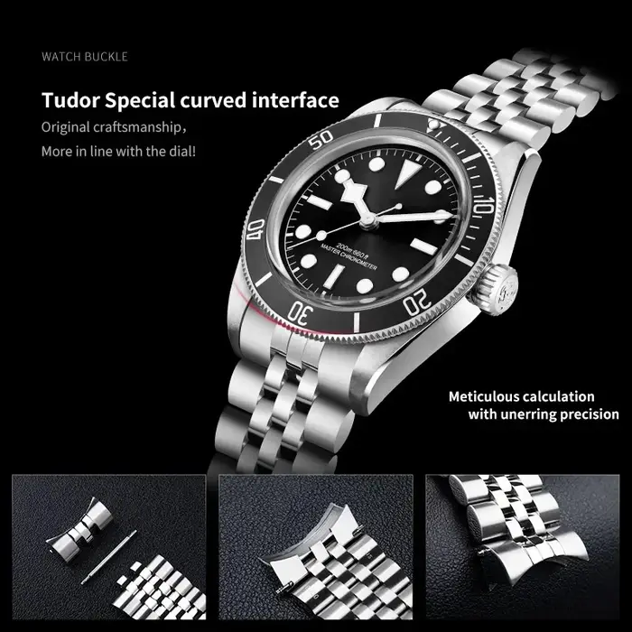 Bracelet de montre Jubilee en acier inoxydable