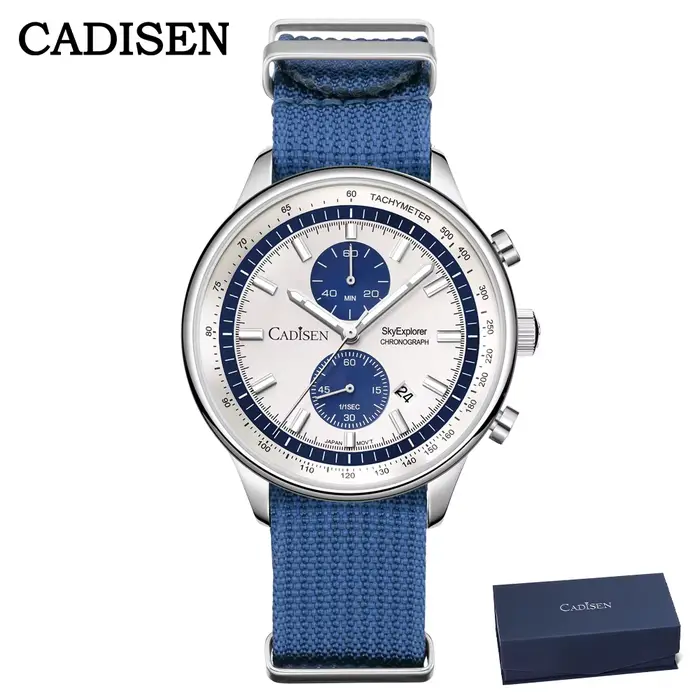CADISEN 2026 nouvelles montres pour hommes montre à Quartz de luxe pour homme chronographe MIYOTA 0S11